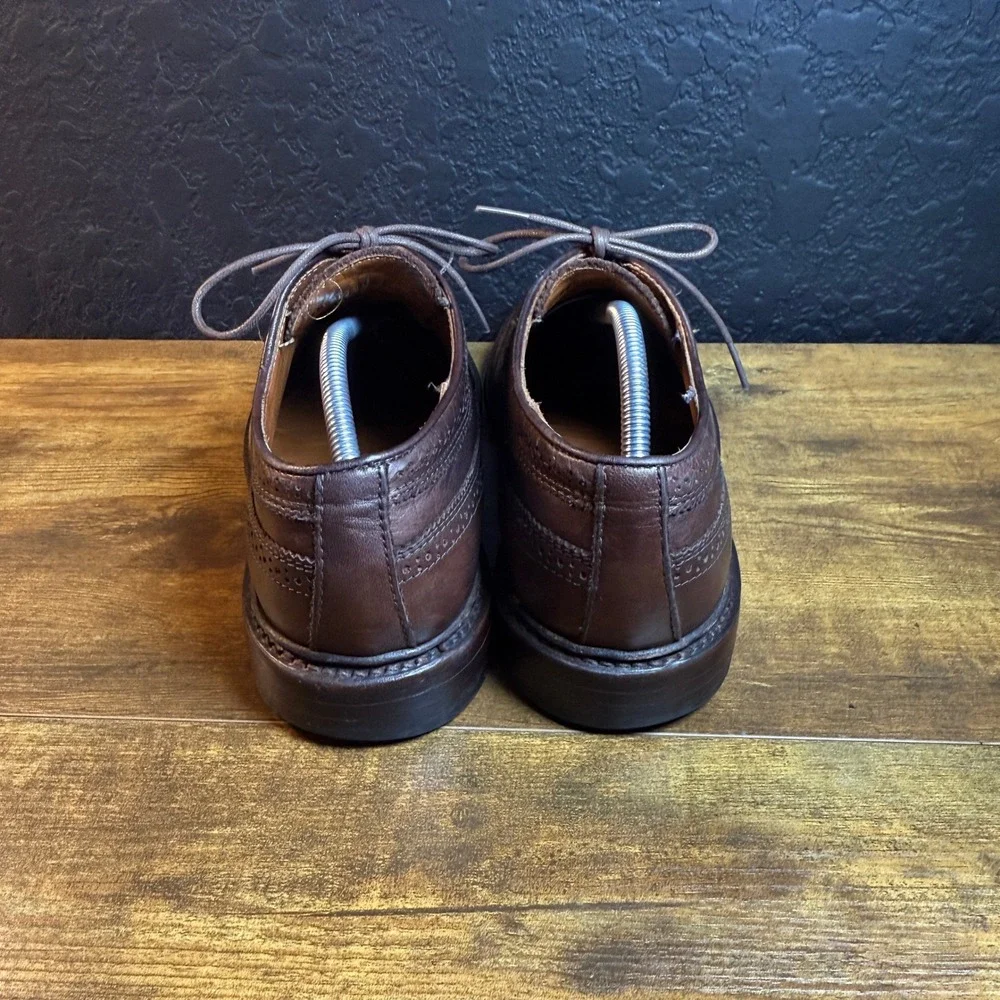 Frye James Wingtip 84614 Brown Leather Oxford Mens 10.5‎ D